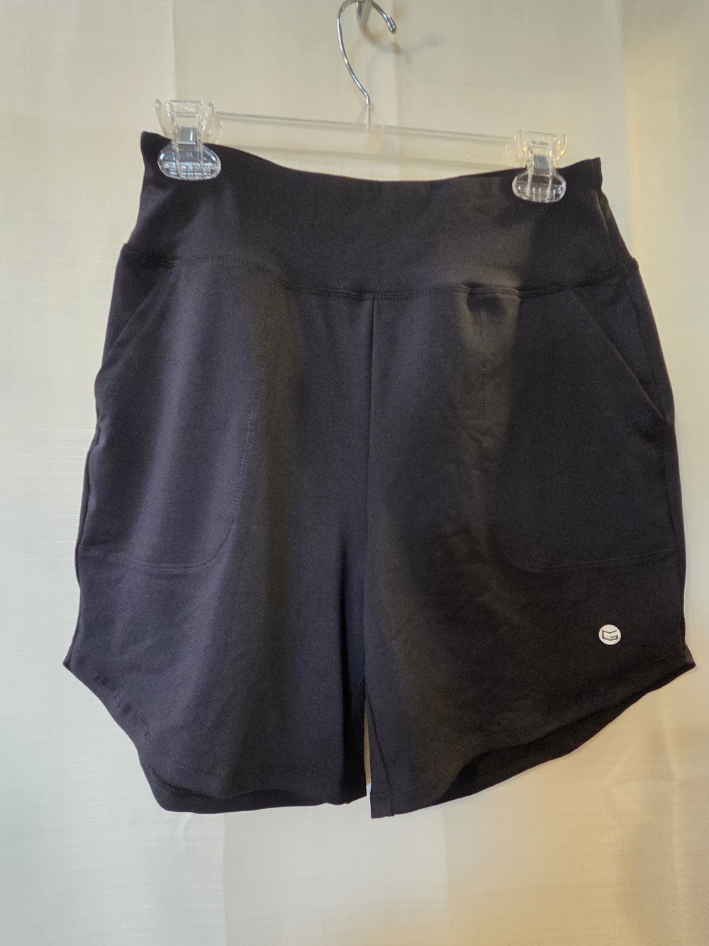 Women’s Black Athletic High-Rise Shorts by Unknown Brand